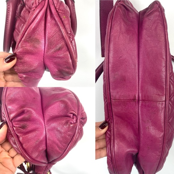 MARC JACOBS Leather Quilted Small Cecilia in Fuchsia. Made in Italy. Authentic. - Picture 14 of 17
